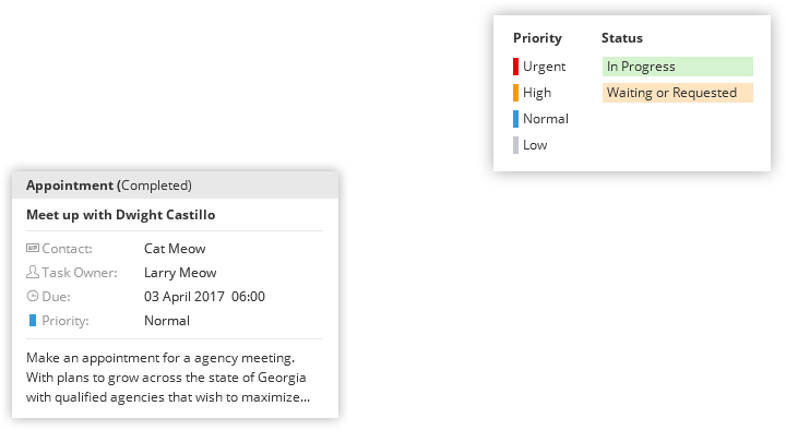 Manage your contacts, tasks and appointments